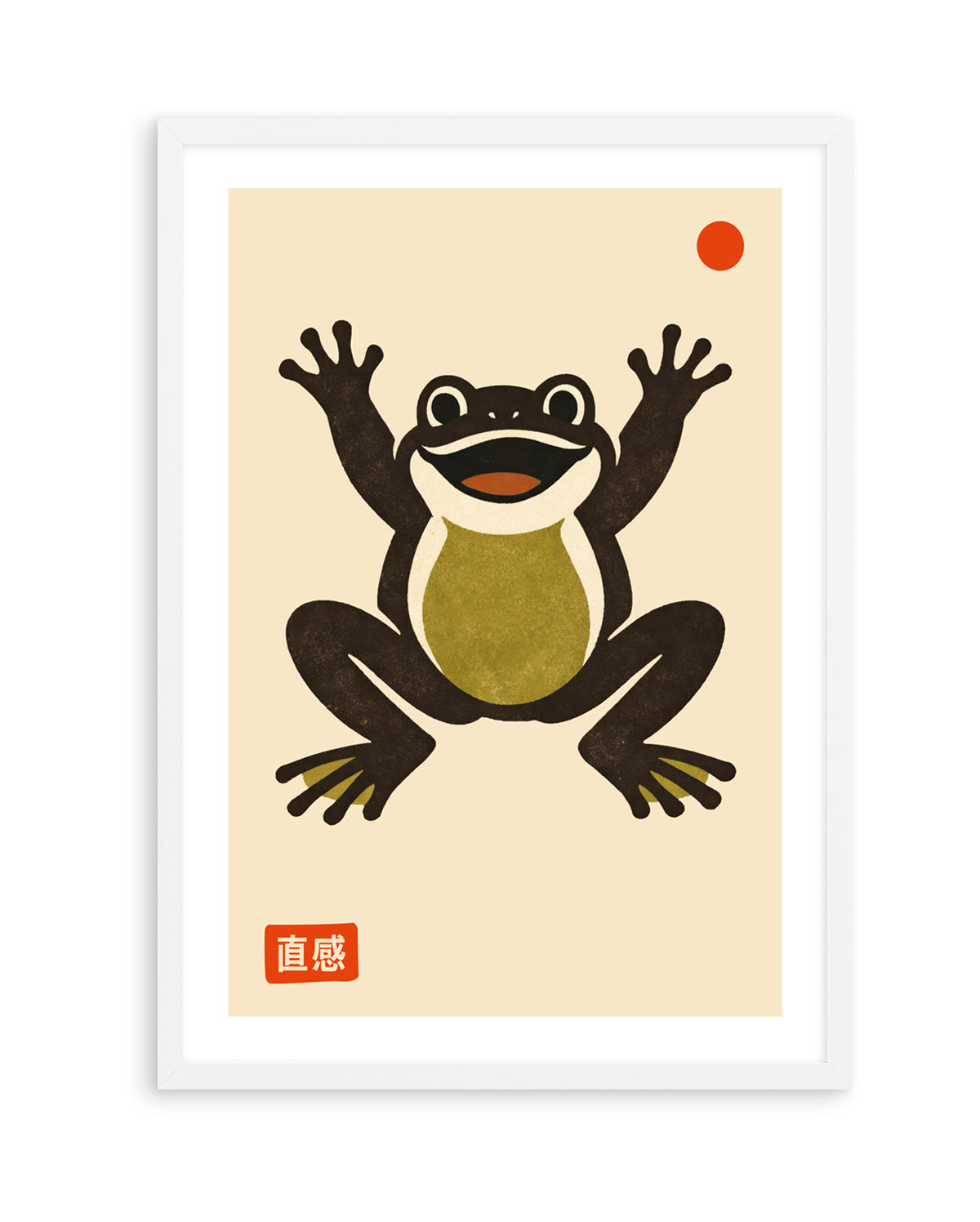 Happy Frog Red Dot by Patryk Krygowski | Art Print
