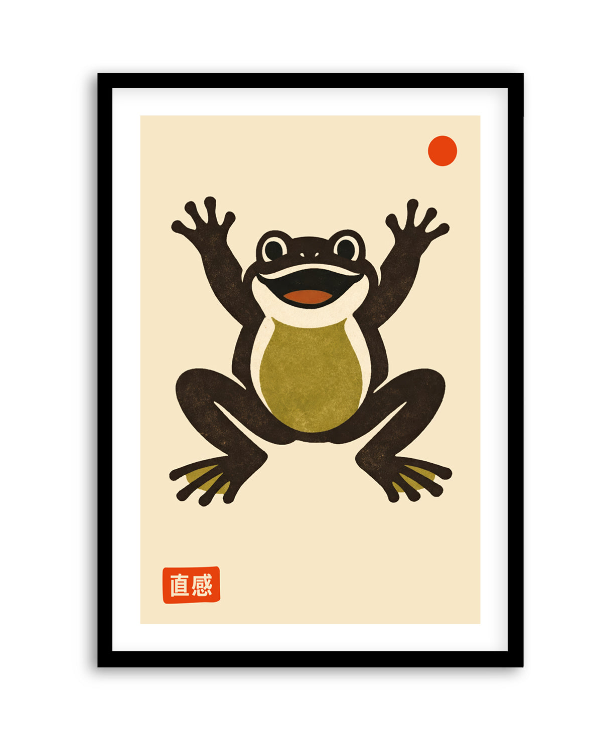 Happy Frog Red Dot by Patryk Krygowski | Art Print