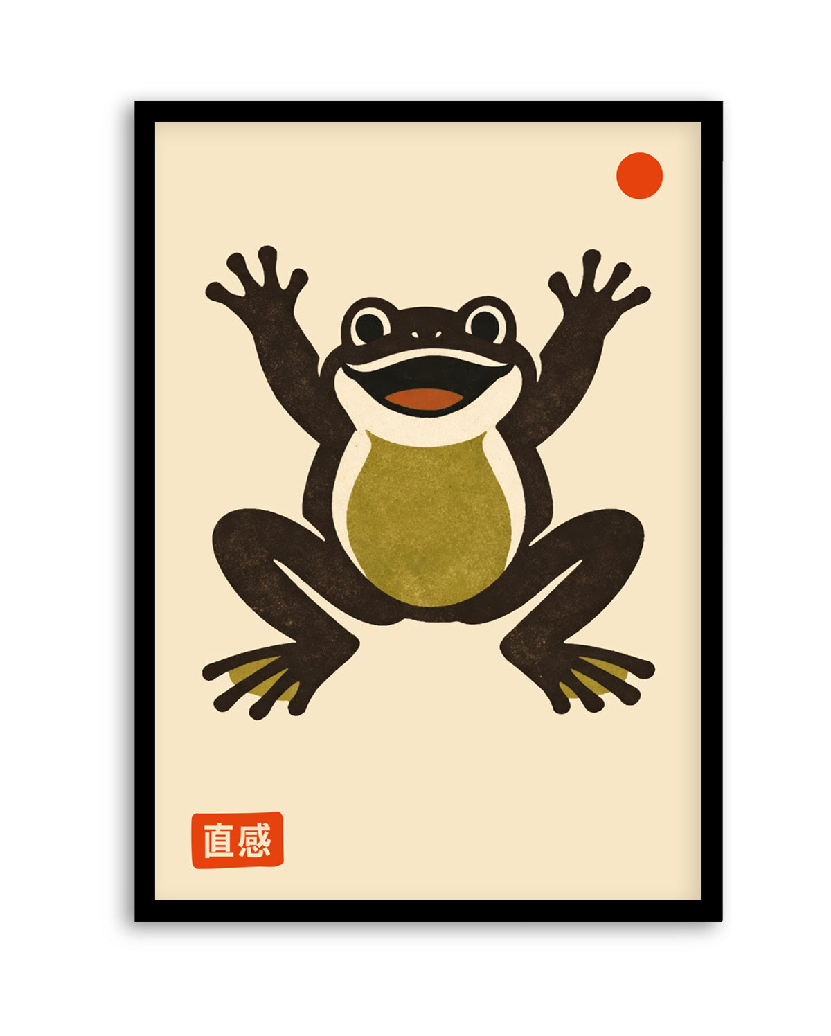 Happy Frog Red Dot by Patryk Krygowski | Art Print