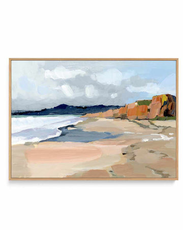 Half Moon Bay By Shina Choi | Framed Canvas Art Print from Olive et Oriel where you can shop wallpaper and artworks online