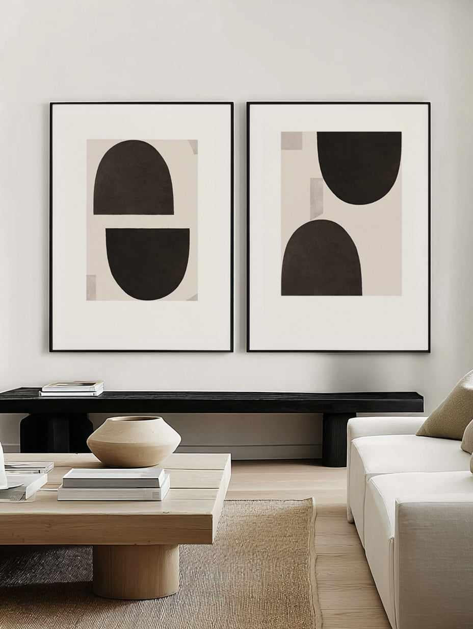 Half Domes I & II Art Print Set of 2 | Matching Wall Art from Olive et Oriel where you can shop wallpaper and artworks online