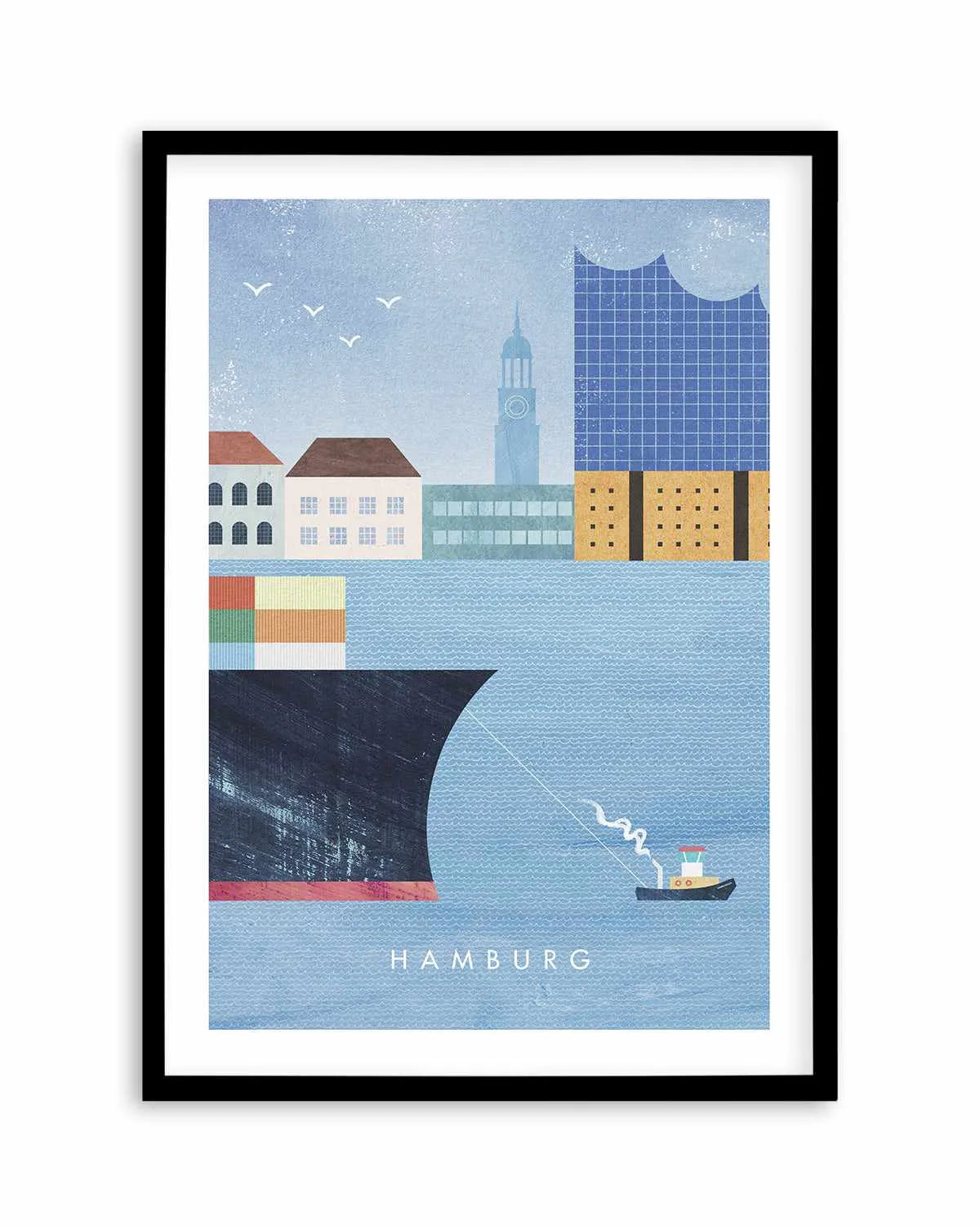 Hamburg by Henry Rivers Art Print from Olive et Oriel where you can shop wallpaper and artworks online