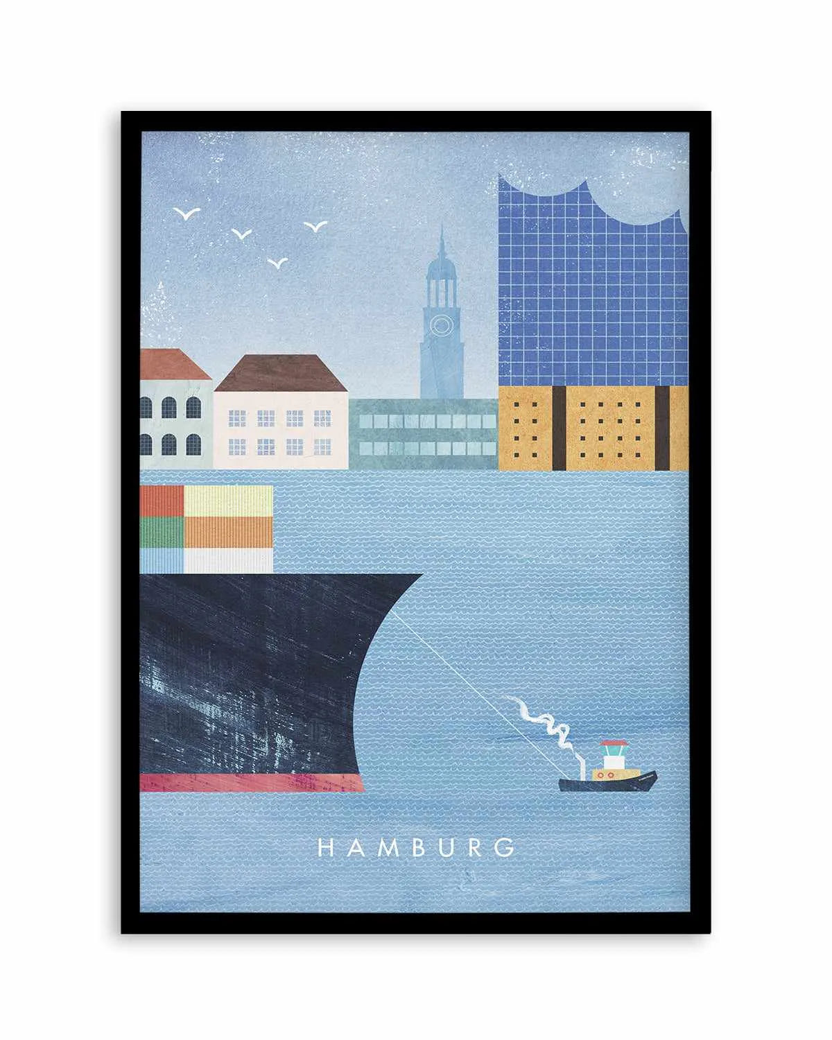 Hamburg by Henry Rivers Art Print from Olive et Oriel where you can shop wallpaper and artworks online