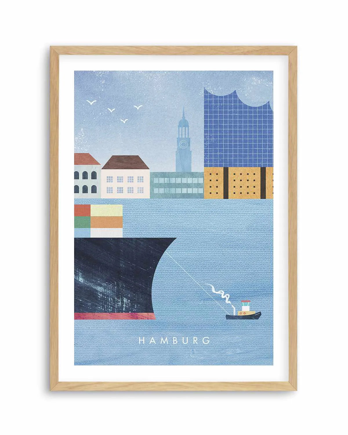Hamburg by Henry Rivers Art Print from Olive et Oriel where you can shop wallpaper and artworks online