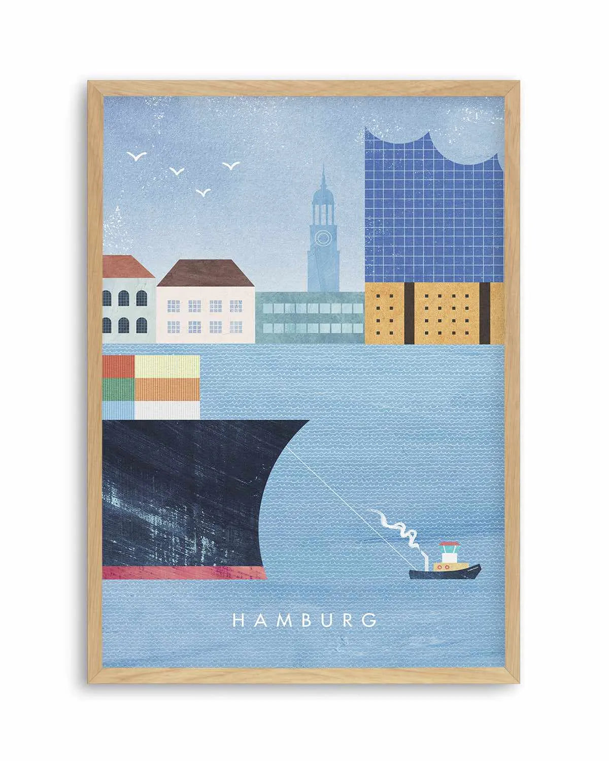 Hamburg by Henry Rivers Art Print from Olive et Oriel where you can shop wallpaper and artworks online