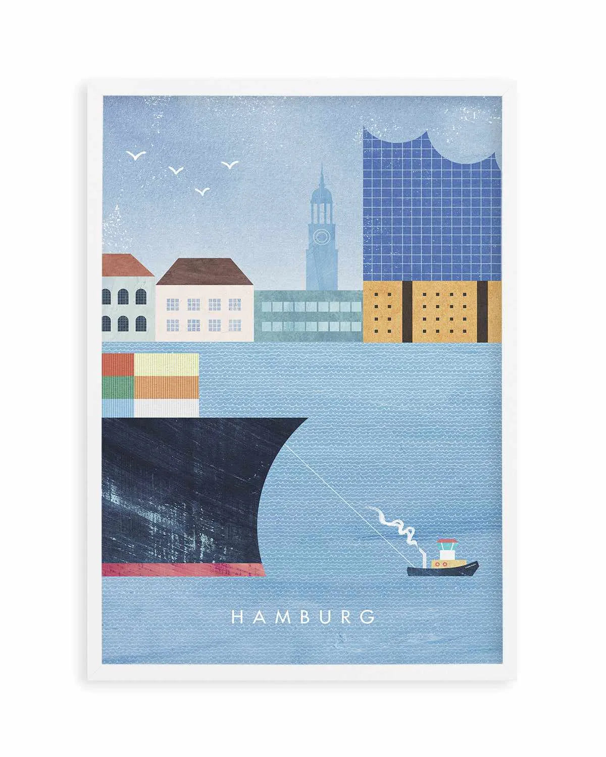 Hamburg by Henry Rivers Art Print from Olive et Oriel where you can shop wallpaper and artworks online