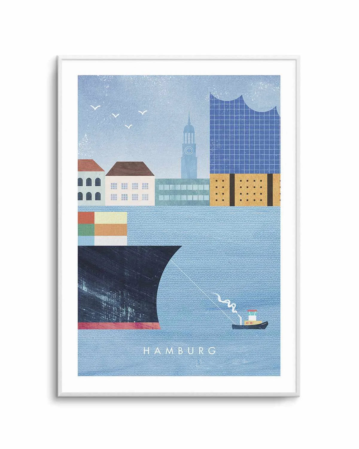 Hamburg by Henry Rivers Art Print from Olive et Oriel where you can shop wallpaper and artworks online