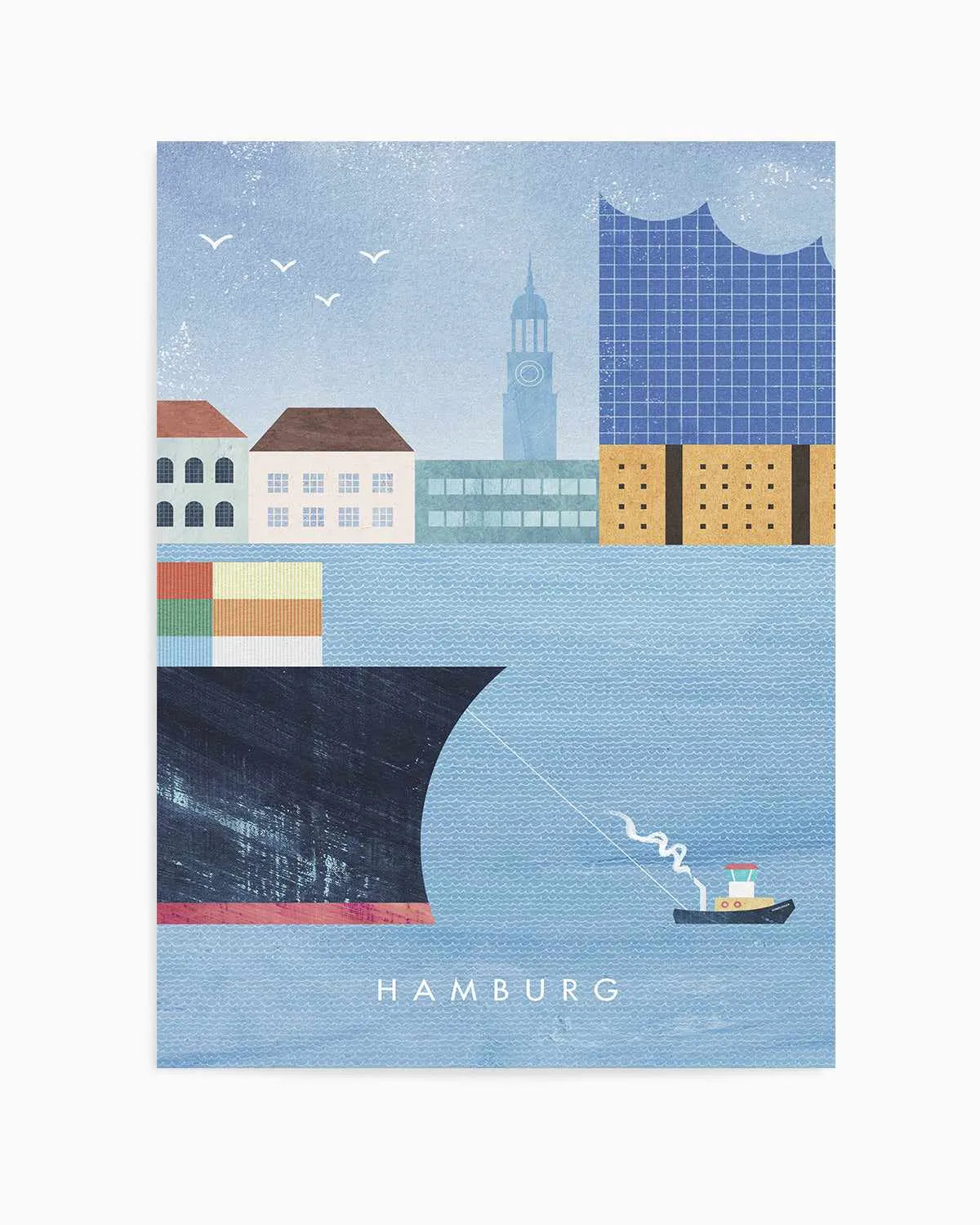 Hamburg by Henry Rivers Art Print from Olive et Oriel where you can shop wallpaper and artworks online