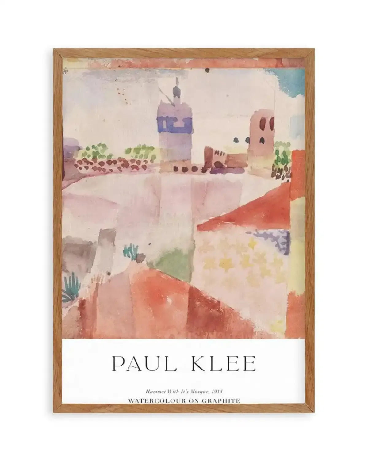 Hammet With It's Mosque 1914 by Paul Klee Art Print from Olive et Oriel where you can shop wallpaper and artworks online