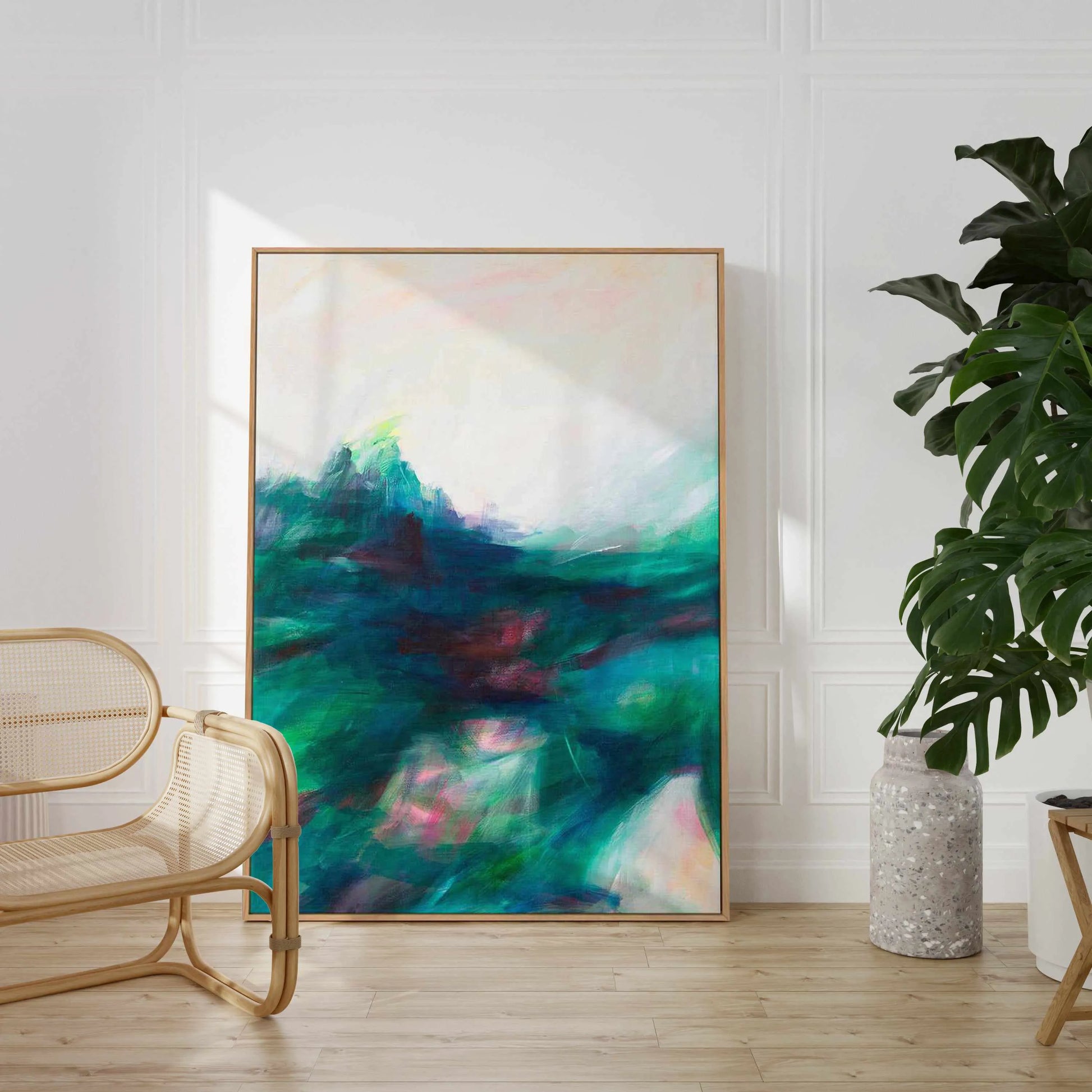 Hampstead by Luana Asiata | Framed Canvas Art Print from Olive et Oriel where you can shop wallpaper and artworks online