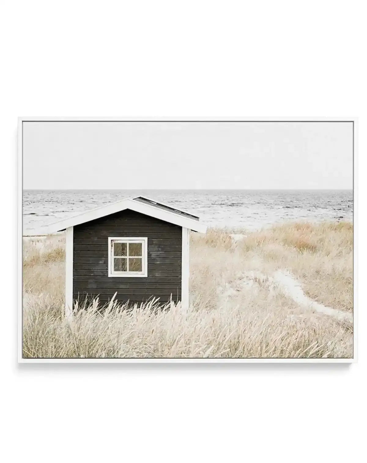 Hamptons Beach Hut | LS | Framed Canvas-CANVAS-You can shop wall art online with Olive et Oriel for everything from abstract art to fun kids wall art. Our beautiful modern art prints and canvas art are available from large canvas prints to wall art paintings and our proudly Australian artwork collection offers only the highest quality framed large wall art and canvas art Australia - You can buy fashion photography prints or Hampton print posters and paintings on canvas from Olive et Oriel and ha
