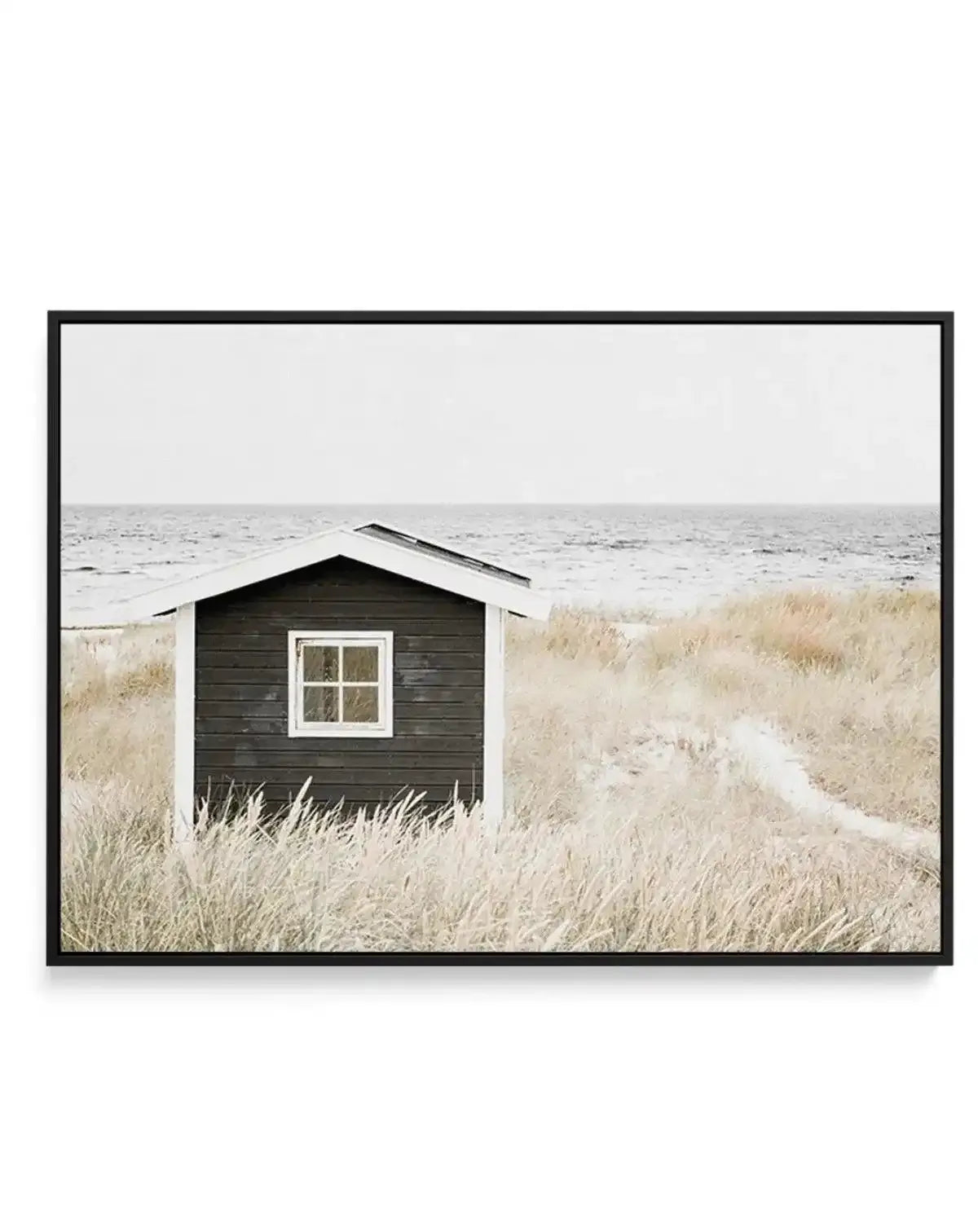 Hamptons Beach Hut | LS | Framed Canvas-CANVAS-You can shop wall art online with Olive et Oriel for everything from abstract art to fun kids wall art. Our beautiful modern art prints and canvas art are available from large canvas prints to wall art paintings and our proudly Australian artwork collection offers only the highest quality framed large wall art and canvas art Australia - You can buy fashion photography prints or Hampton print posters and paintings on canvas from Olive et Oriel and ha