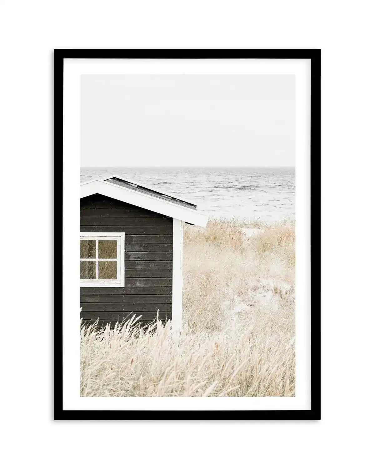 Hamptons Beach Hut | PT Art Print-PRINT-Olive et Oriel-Olive et Oriel-A5 | 5.8" x 8.3" | 14.8 x 21cm-Black-With White Border-Buy-Australian-Art-Prints-Online-with-Olive-et-Oriel-Your-Artwork-Specialists-Austrailia-Decorate-With-Coastal-Photo-Wall-Art-Prints-From-Our-Beach-House-Artwork-Collection-Fine-Poster-and-Framed-Artwork