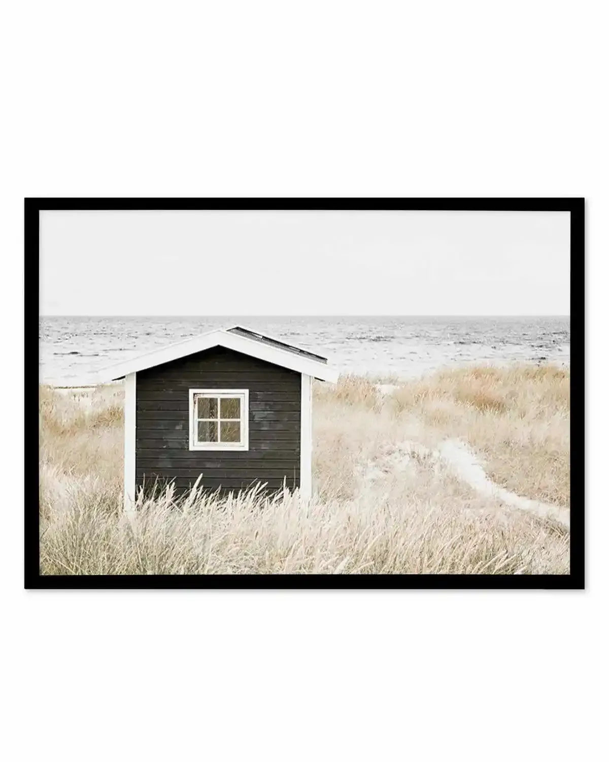 Hamptons Beach Hut | LS Art Print from Olive et Oriel where you can shop wallpaper and artworks online