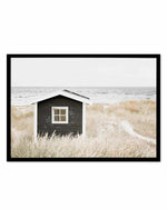 Hamptons Beach Hut | LS Art Print