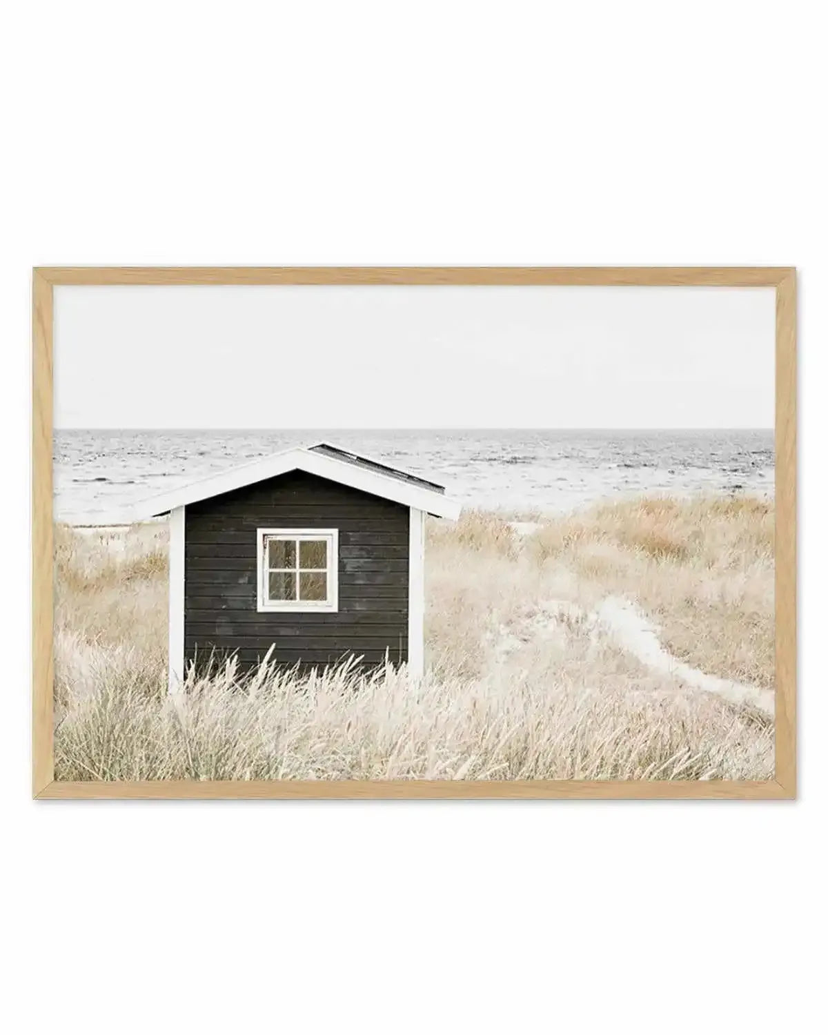 Hamptons Beach Hut | LS Art Print from Olive et Oriel where you can shop wallpaper and artworks online