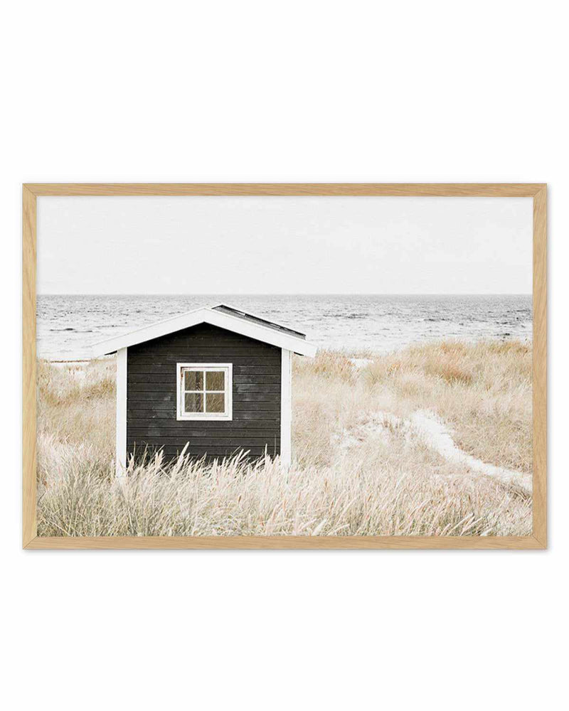 Hamptons Beach Hut | LS Art Print