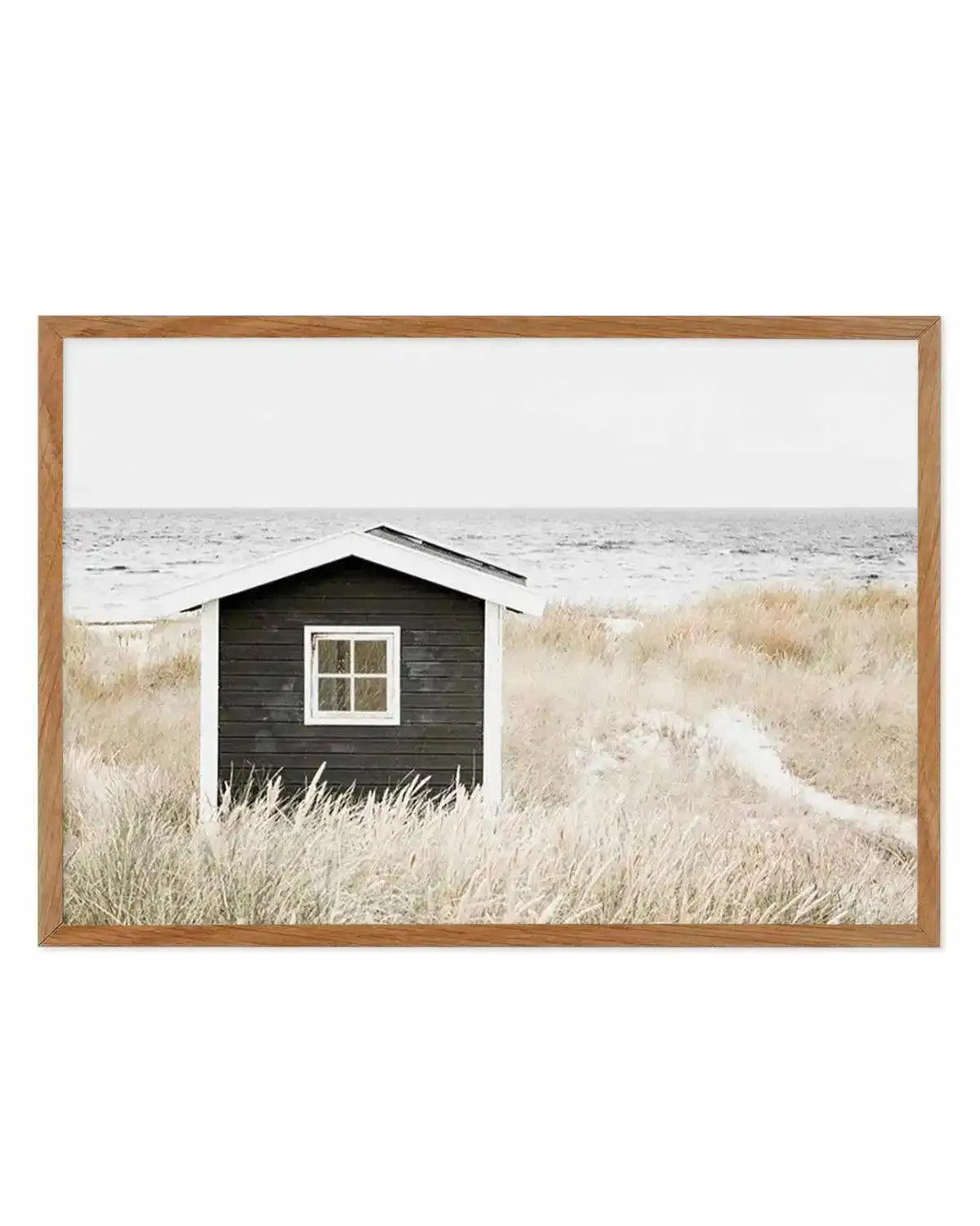 Hamptons Beach Hut | LS Art Print from Olive et Oriel where you can shop wallpaper and artworks online