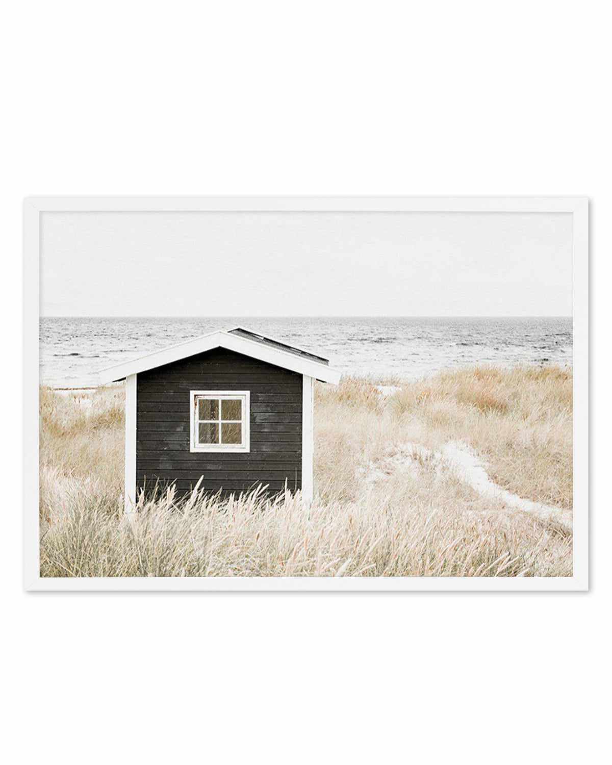 Hamptons Beach Hut | LS Art Print