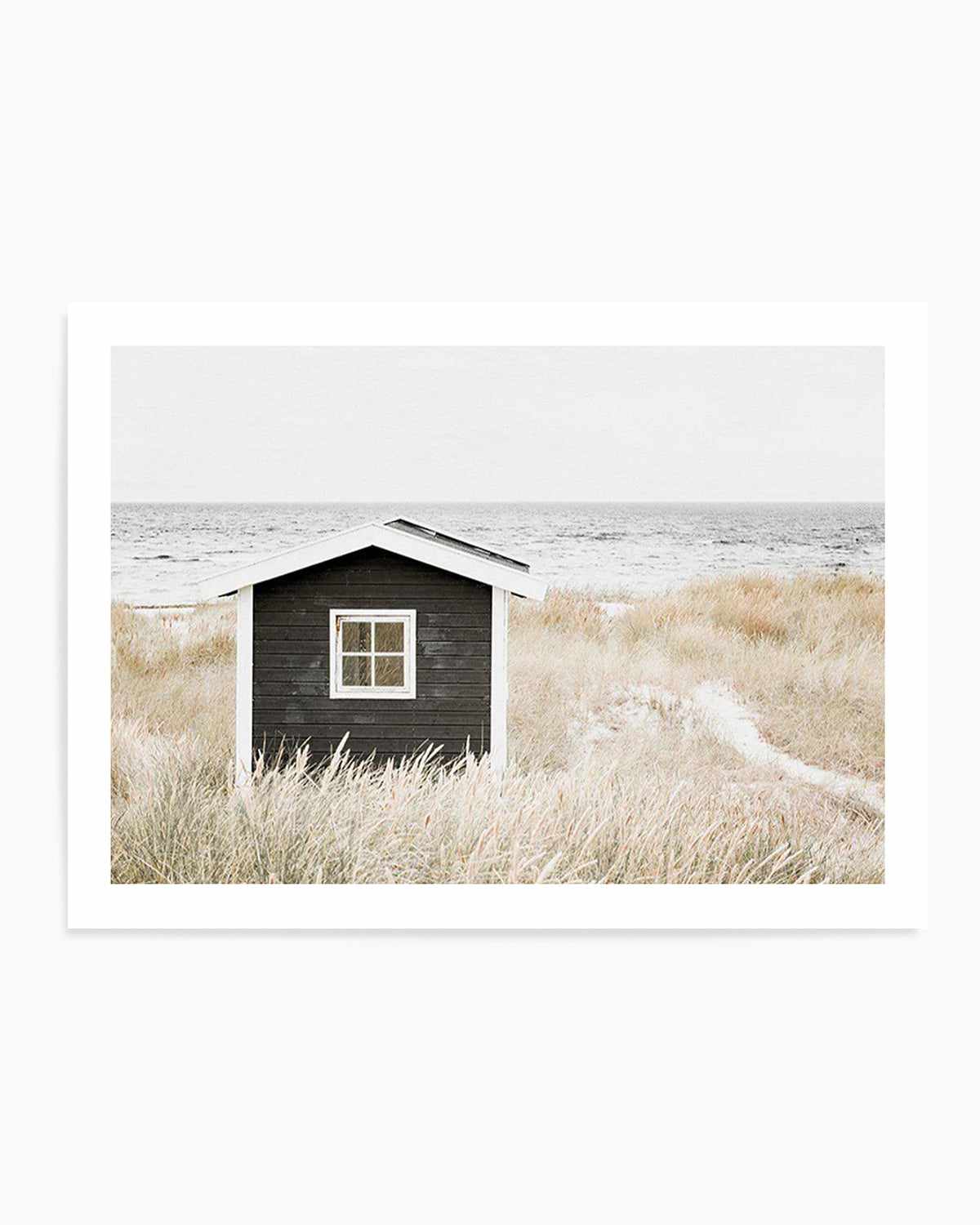 Hamptons Beach Hut | LS Art Print