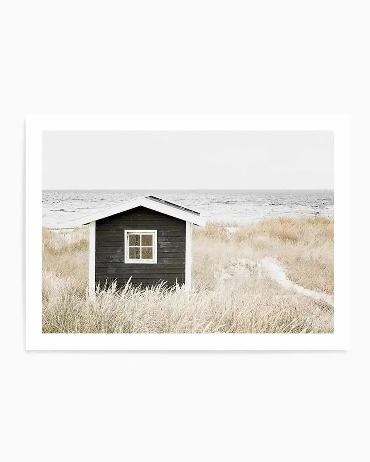 Hamptons Beach Hut | LS Art Print from Olive et Oriel where you can shop wallpaper and artworks online
