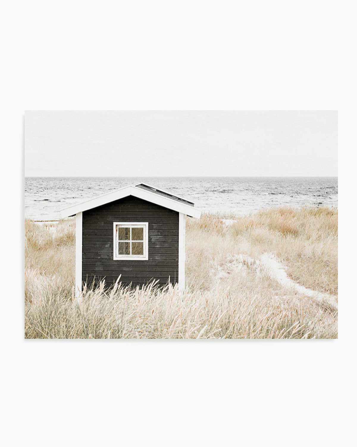 Hamptons Beach Hut | LS Art Print