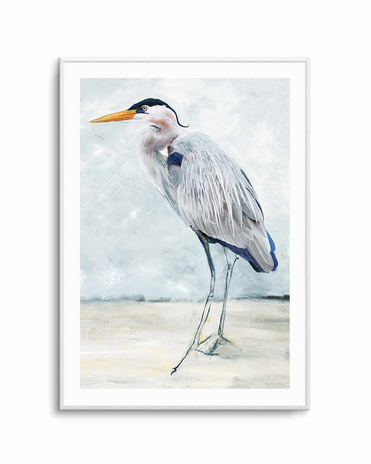 Hamptons Bird Painting I Art Print