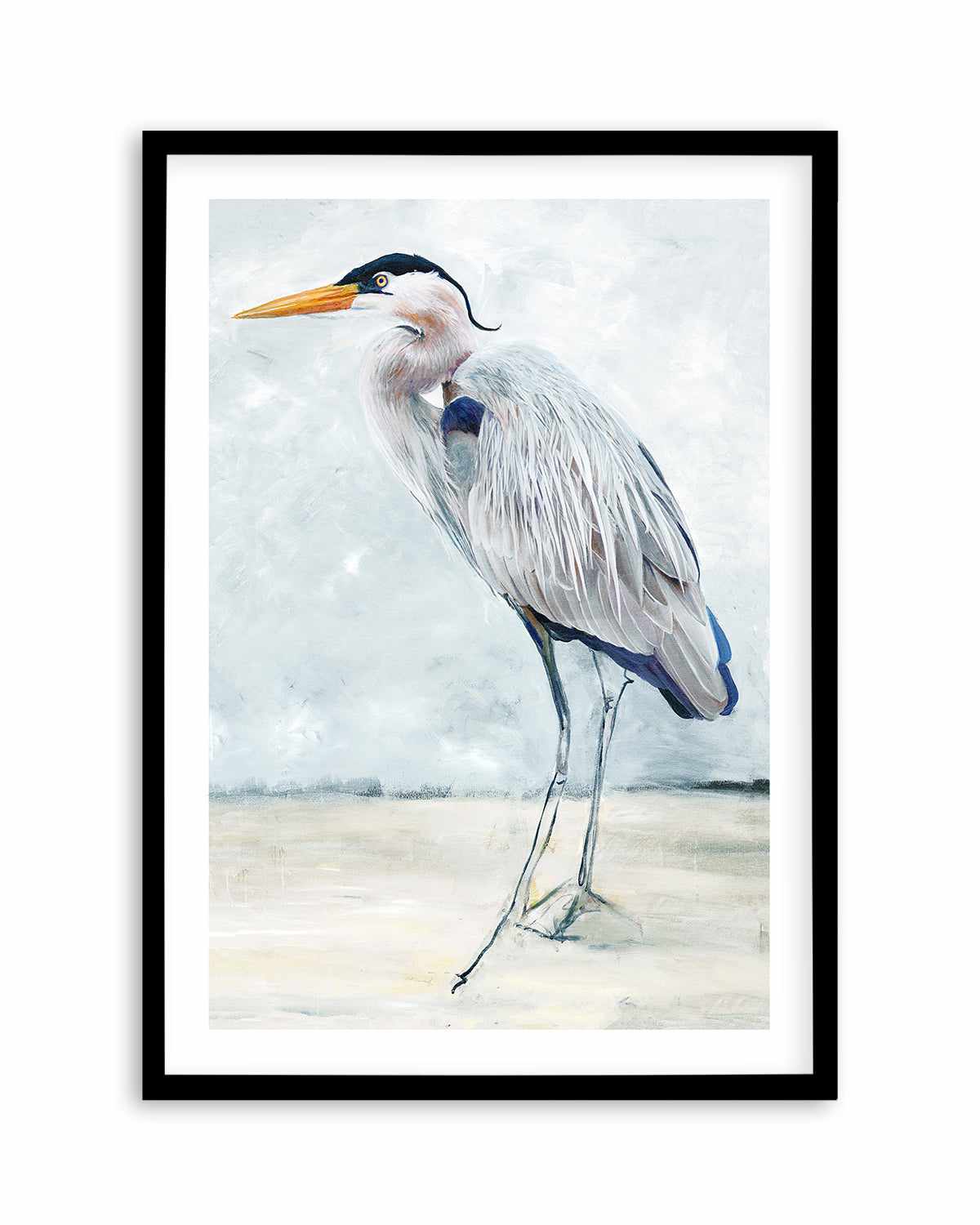 Hamptons Bird Painting I Art Print