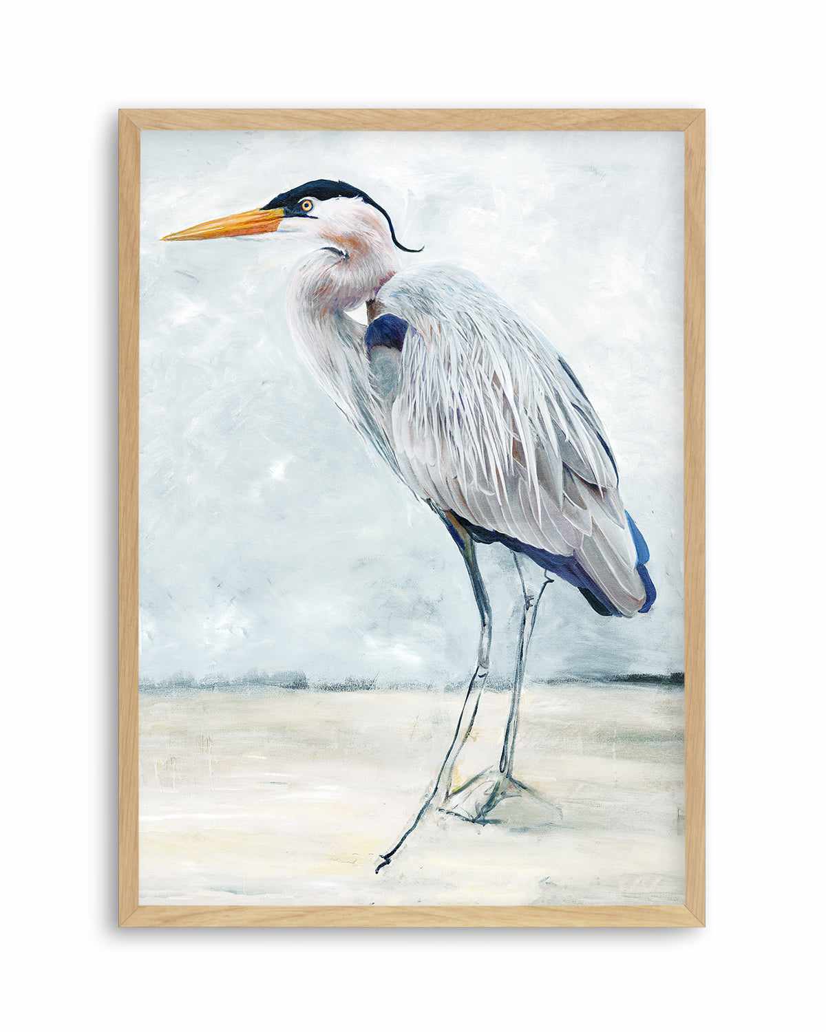 Hamptons Bird Painting I Art Print