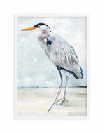Hamptons Bird Painting I Art Print