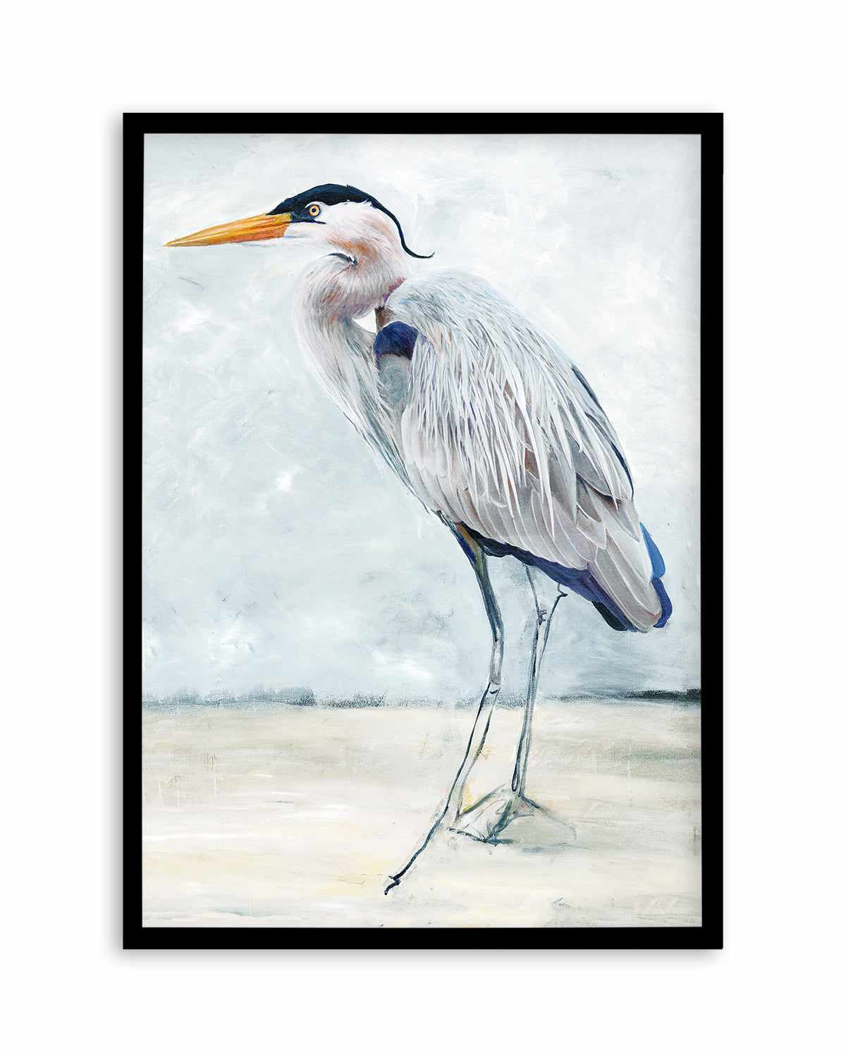 Hamptons Bird Painting I Art Print