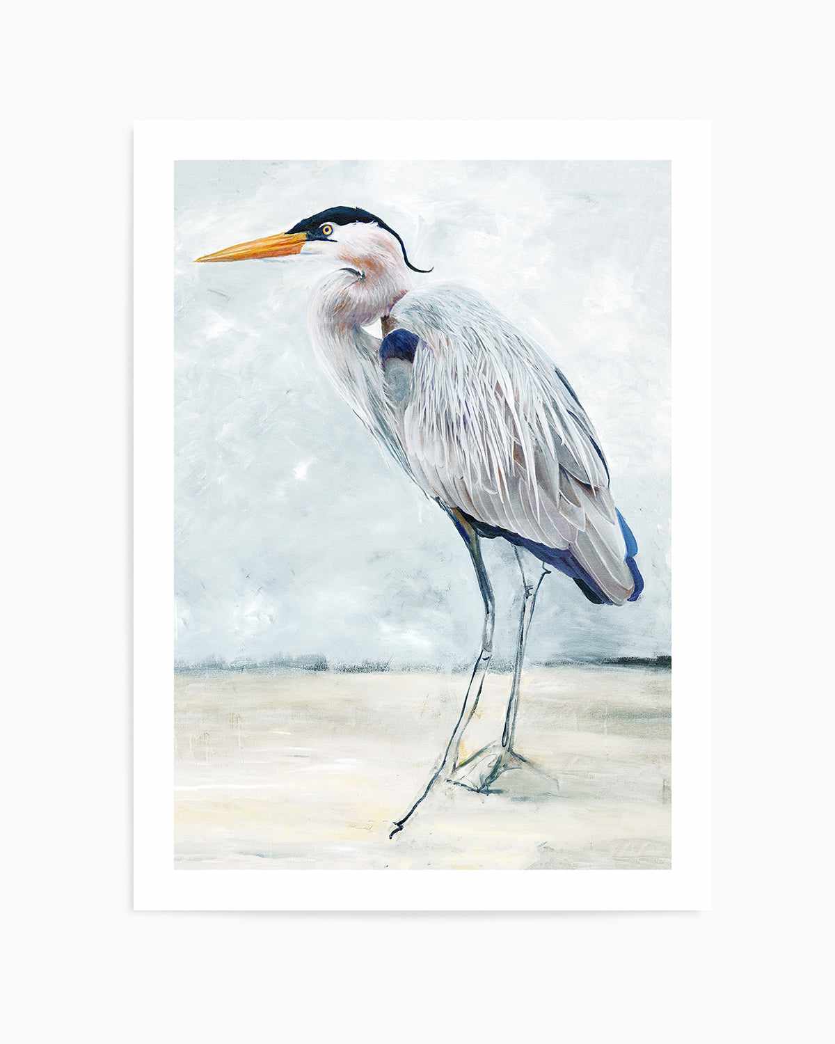 Hamptons Bird Painting I Art Print