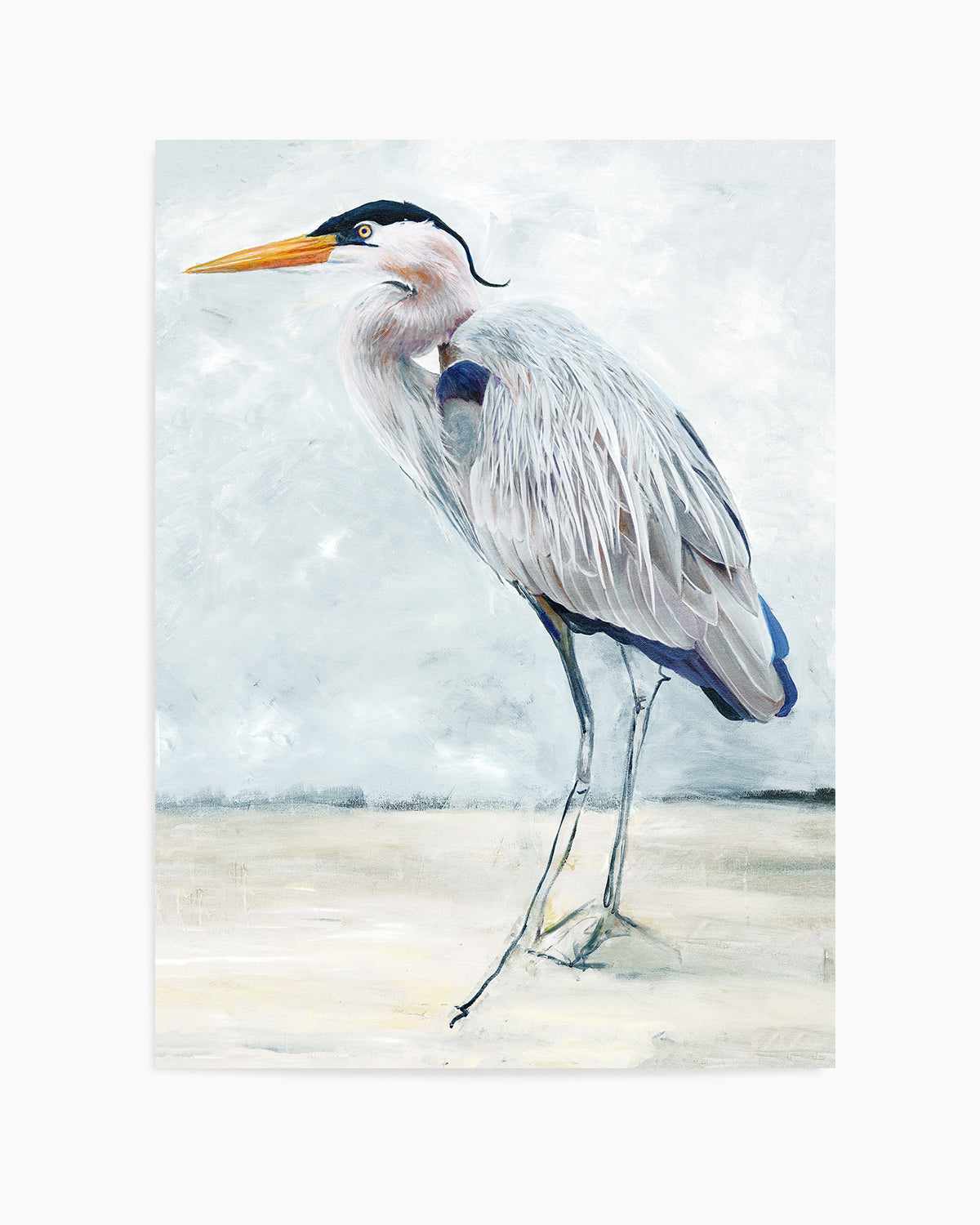 Hamptons Bird Painting I Art Print