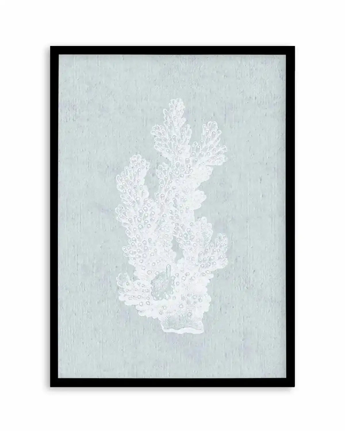 Hamptons Coral I White Art Print from Olive et Oriel where you can shop wallpaper and artworks online
