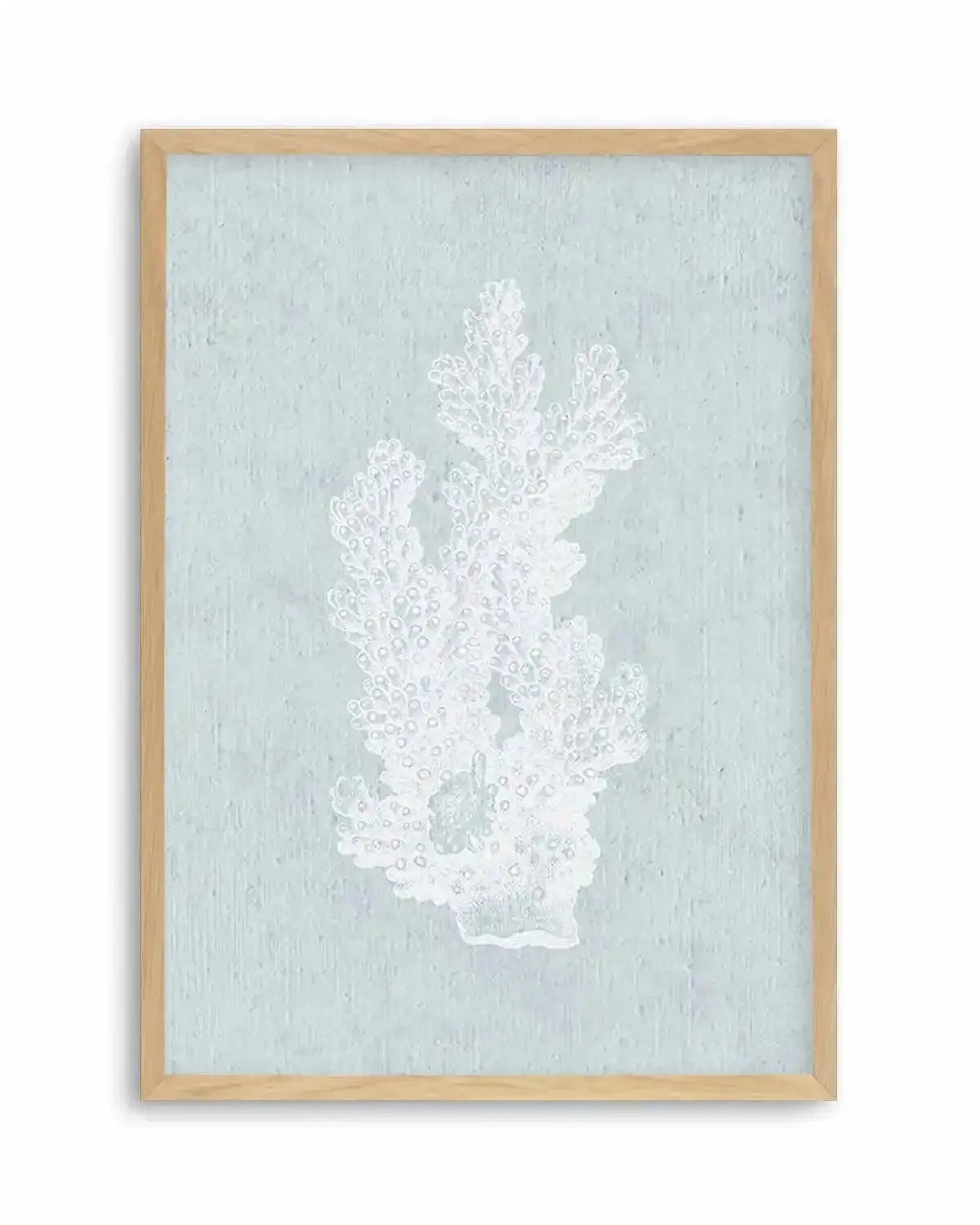 Hamptons Coral I White Art Print from Olive et Oriel where you can shop wallpaper and artworks online