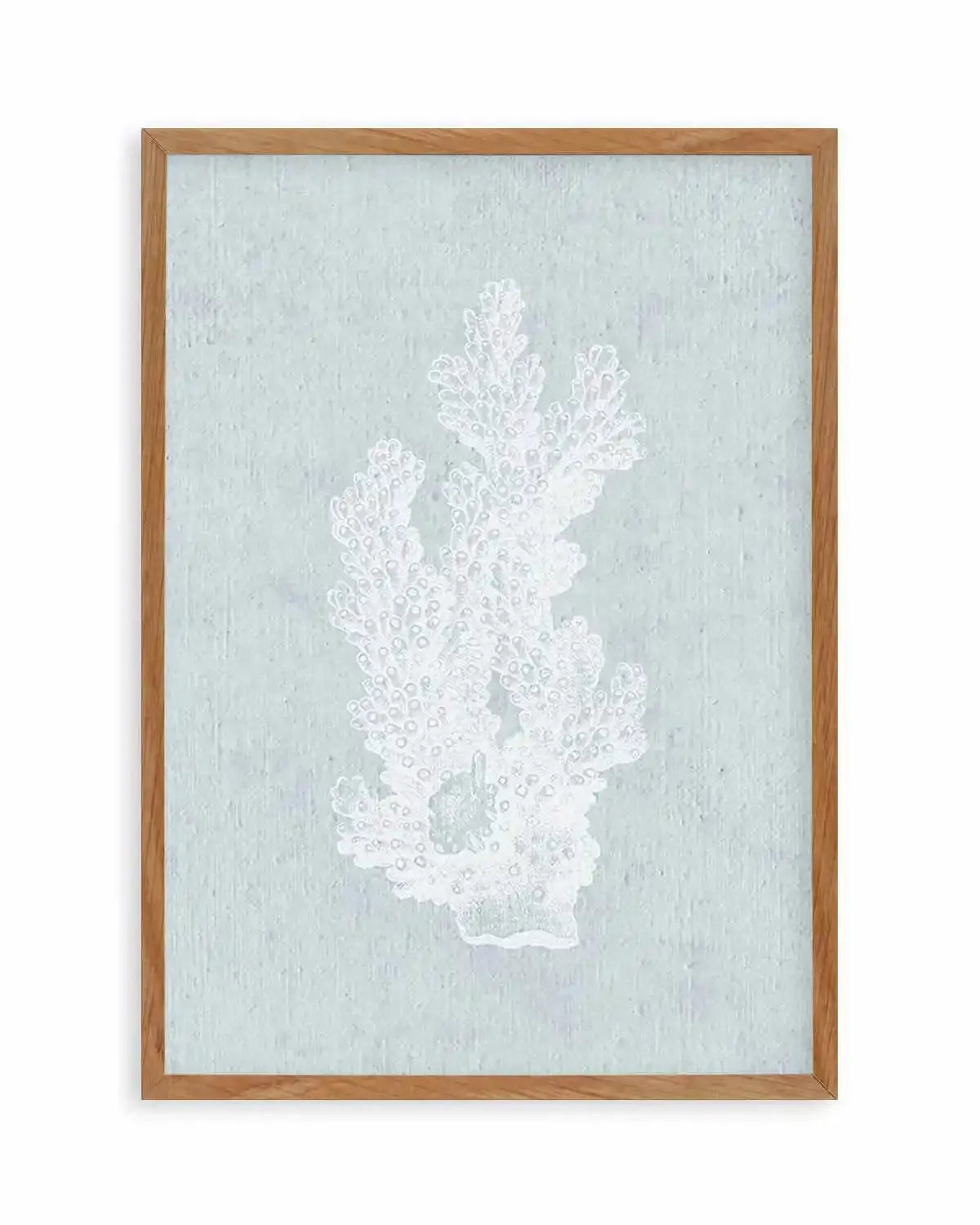 Hamptons Coral I White Art Print from Olive et Oriel where you can shop wallpaper and artworks online