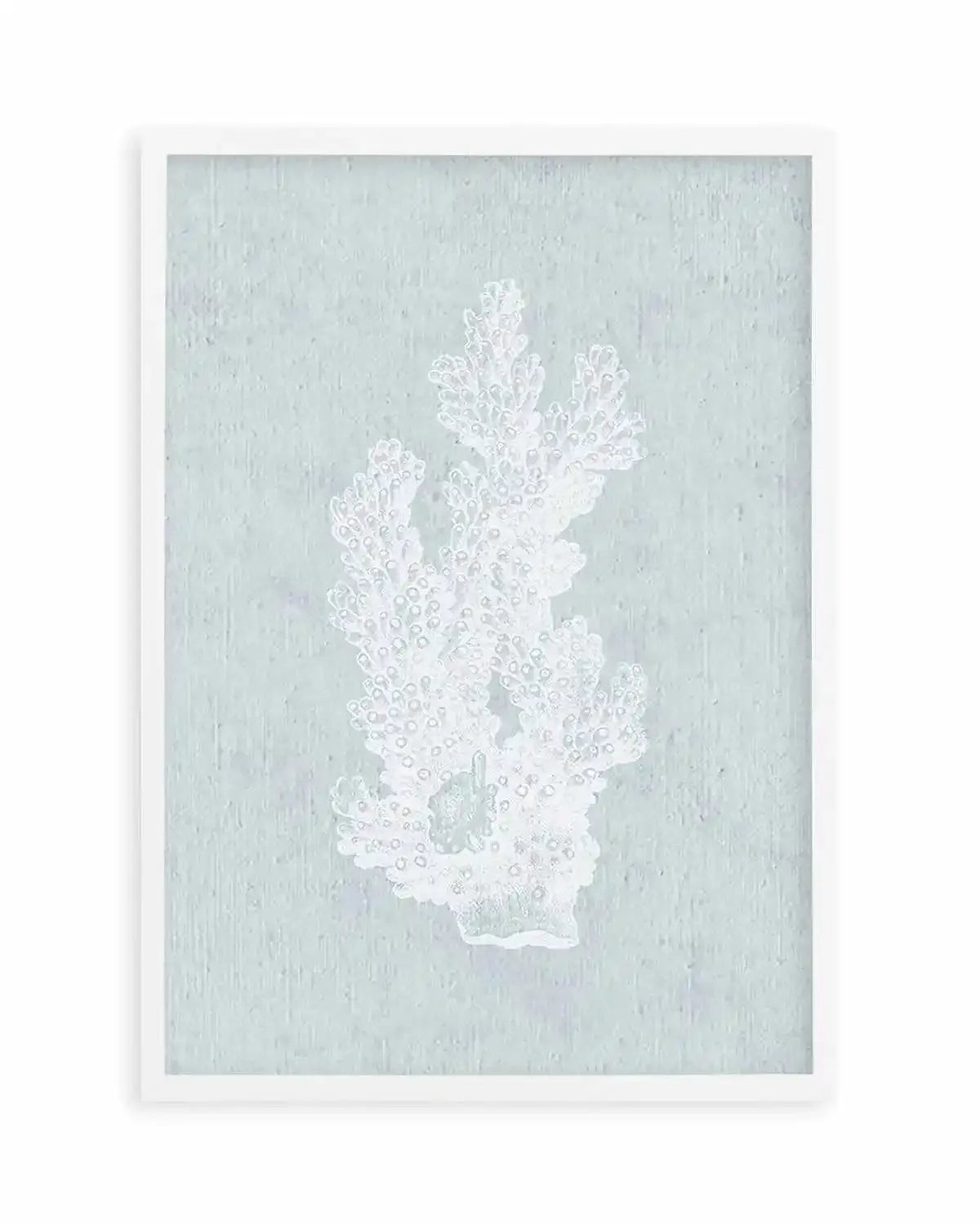 Hamptons Coral I White Art Print from Olive et Oriel where you can shop wallpaper and artworks online