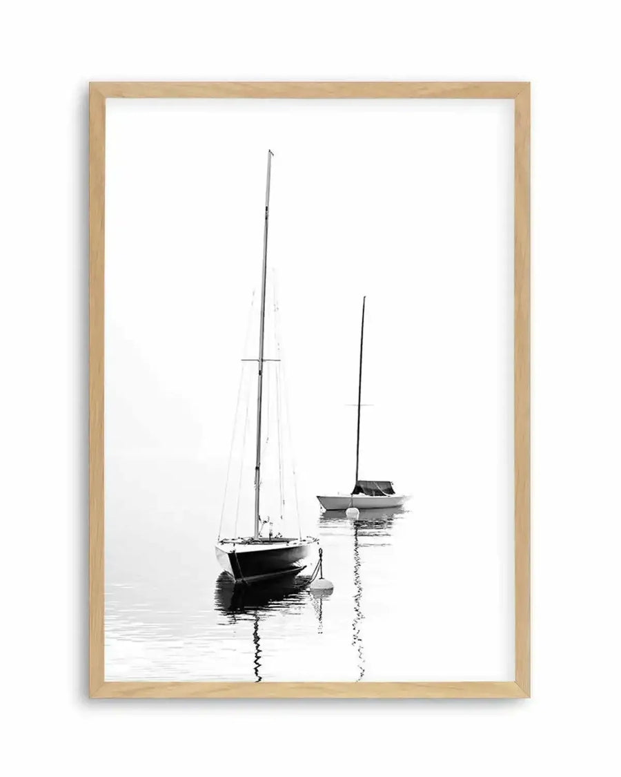 Hamptons Harbour Art Print from Olive et Oriel where you can shop wallpaper and artworks online