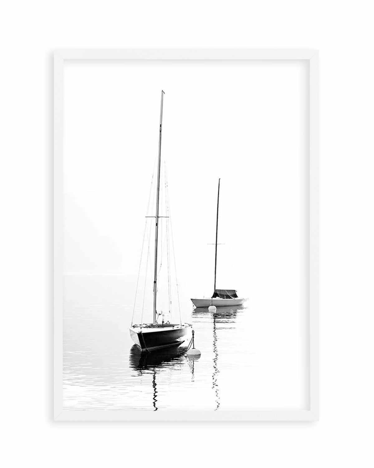 Hamptons Harbour Art Print