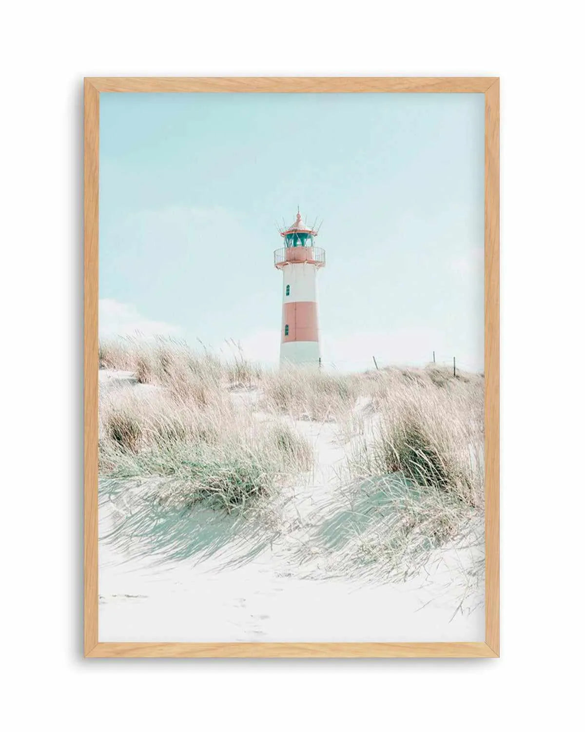 Hamptons Lighthouse Art Print | PT from Olive et Oriel where you can shop wallpaper and artworks online