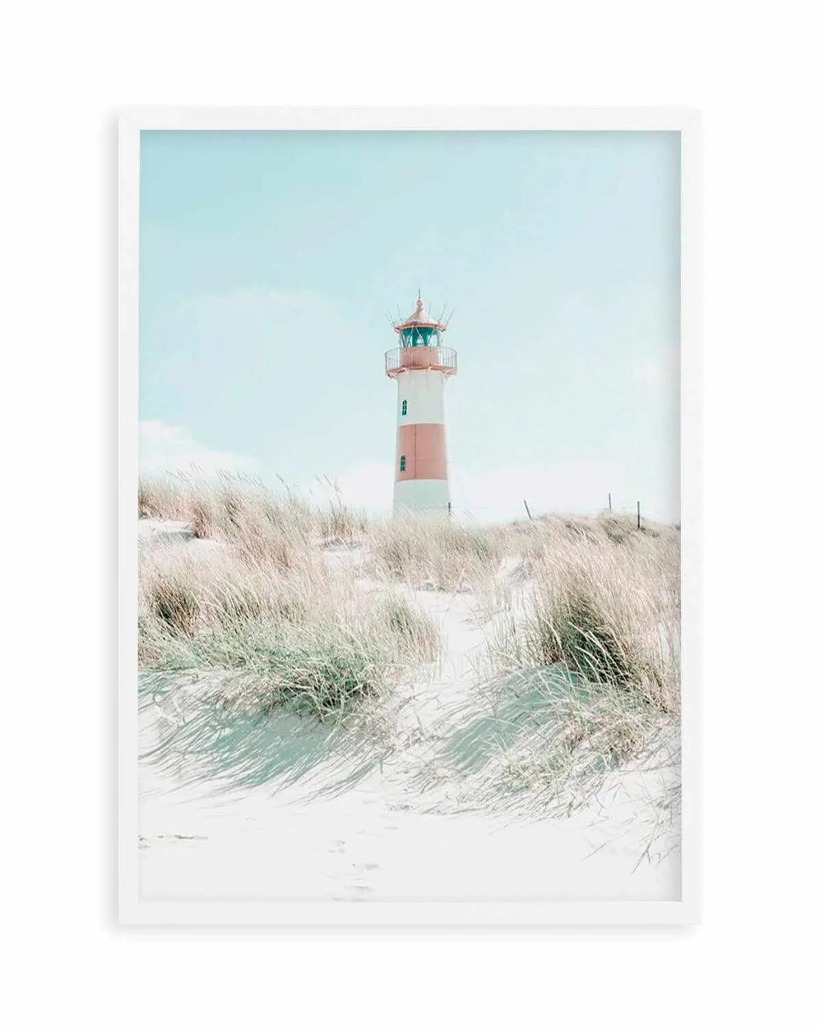 Hamptons Lighthouse Art Print | PT from Olive et Oriel where you can shop wallpaper and artworks online