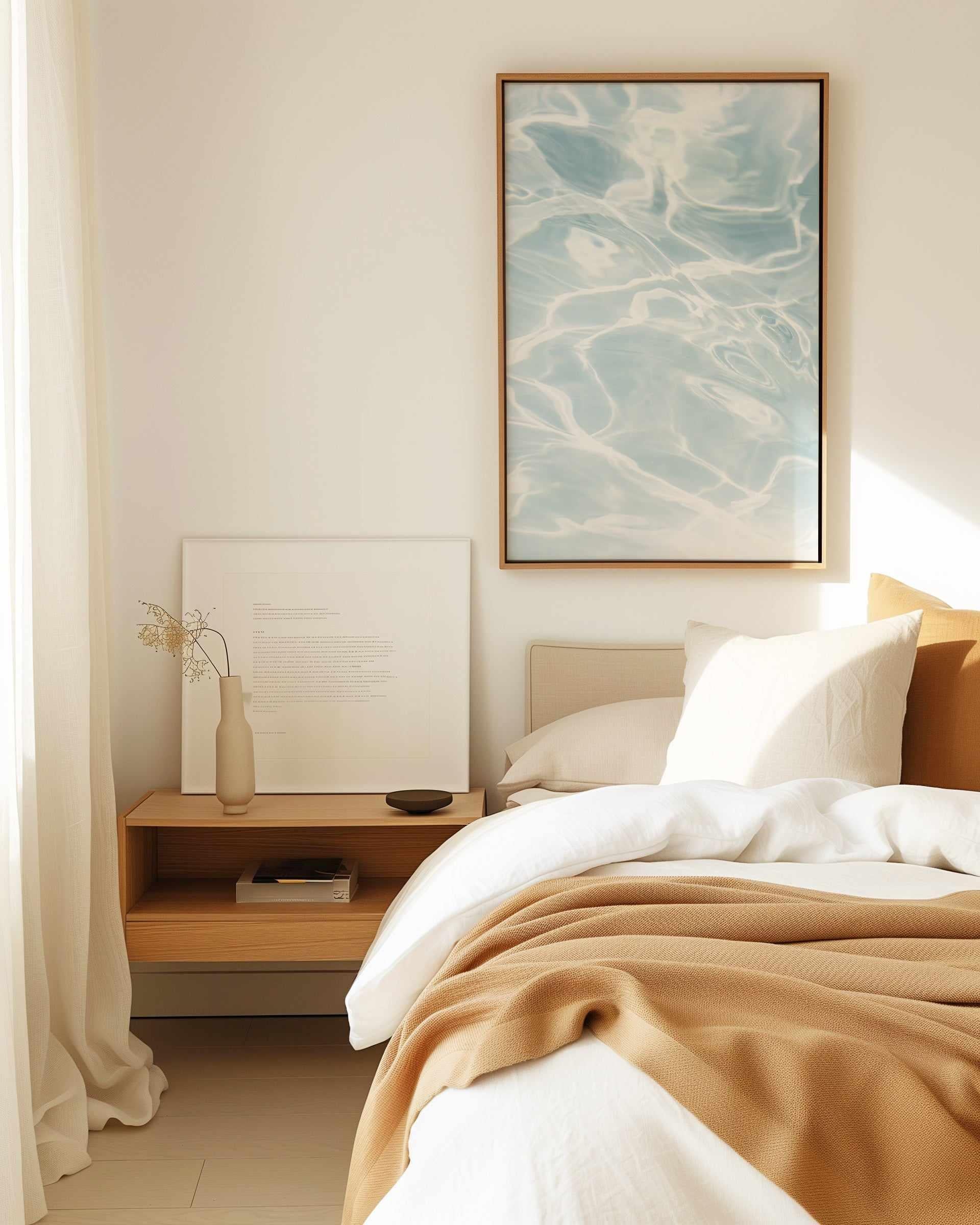 Hamptons Pool View No.2 | Panoramic Canvas Art Print from Olive et Oriel where you can shop wallpaper and artworks online