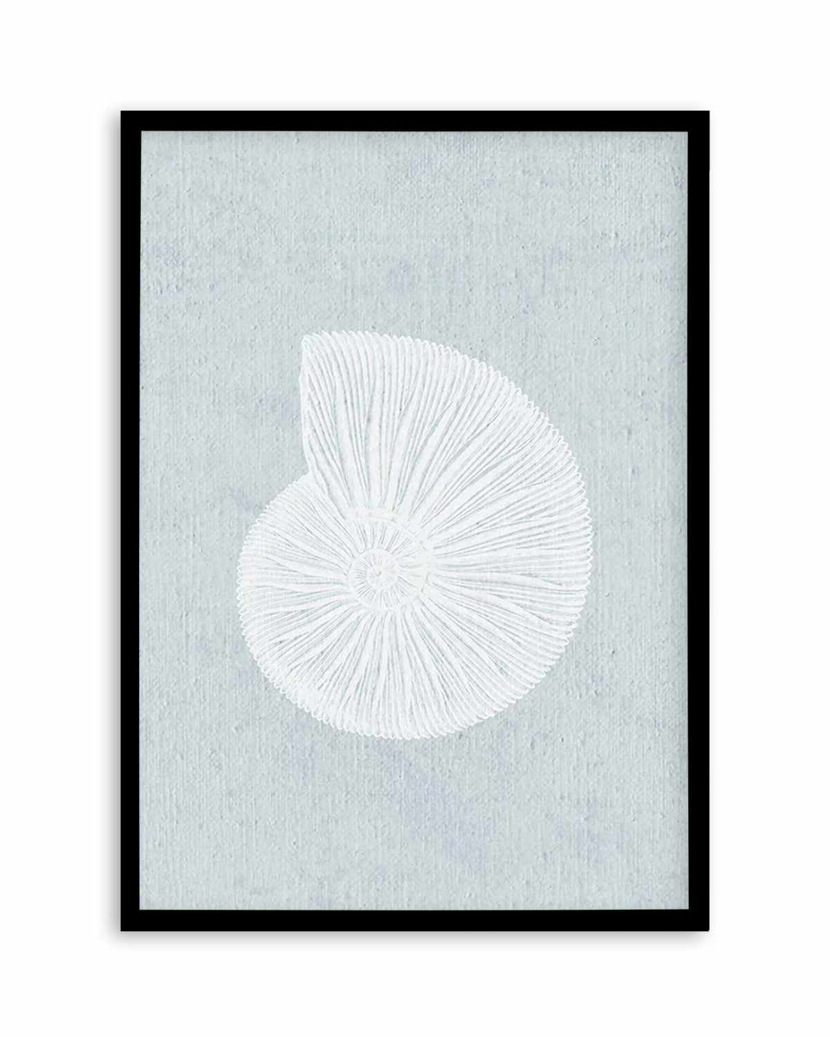 Hamptons Seaside Collection II White Art Print