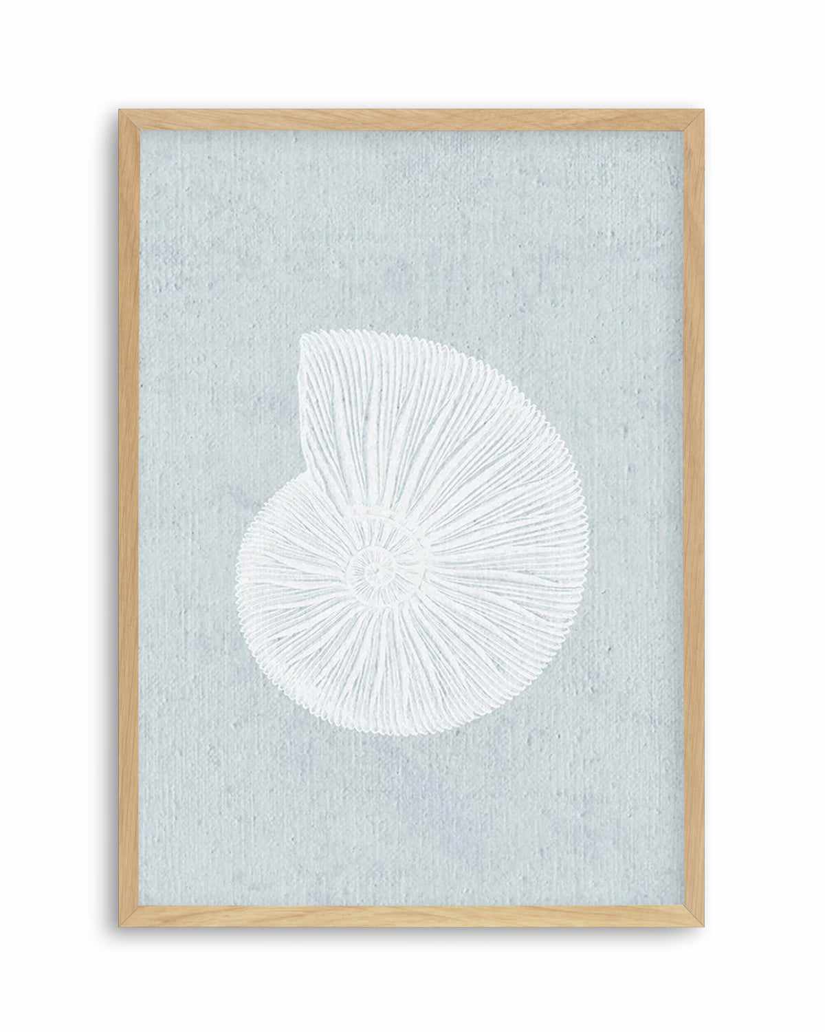 Hamptons Seaside Collection II White Art Print