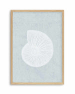 Hamptons Seaside Collection II White Art Print