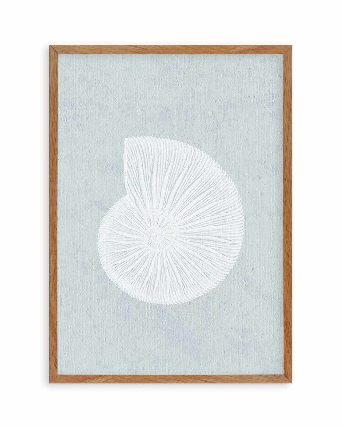 Hamptons Seaside Collection II White Art Print