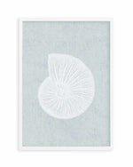Hamptons Seaside Collection II White Art Print