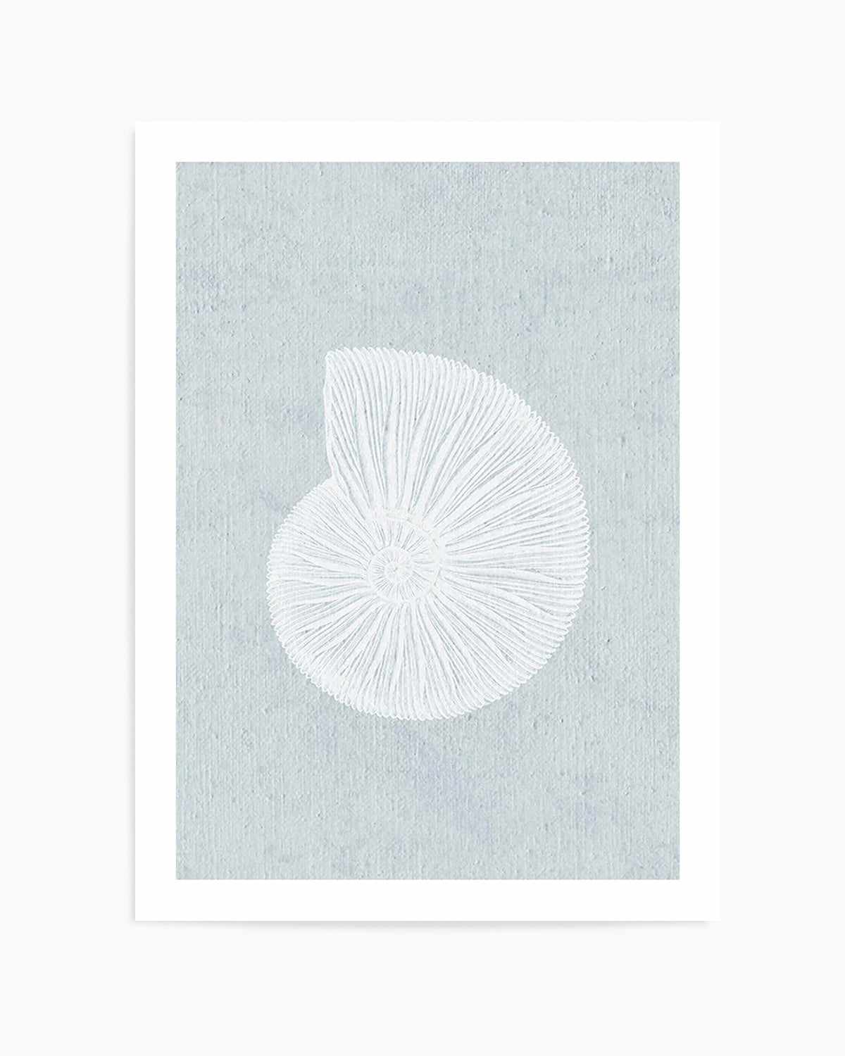 Hamptons Seaside Collection II White Art Print