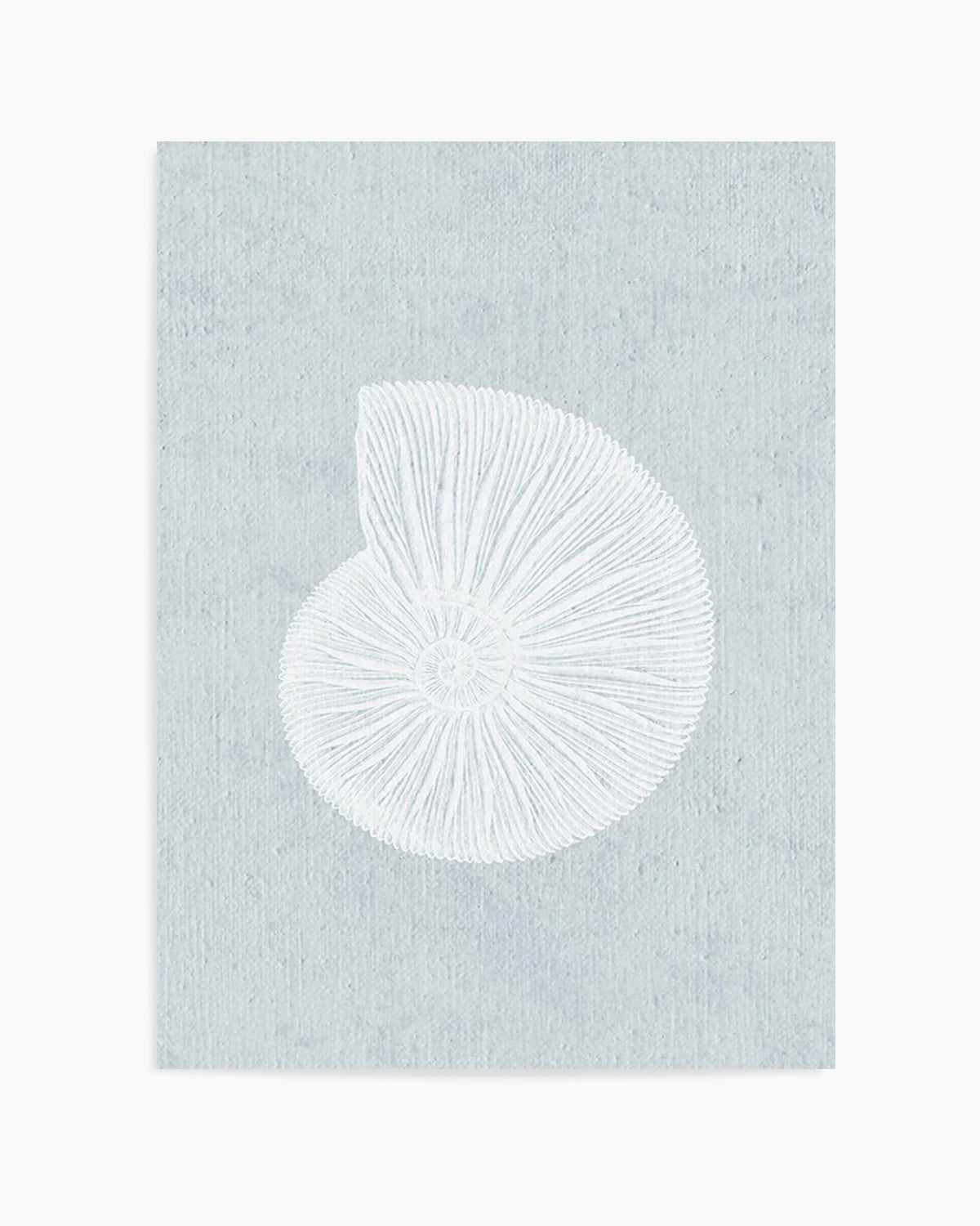 Hamptons Seaside Collection II White Art Print