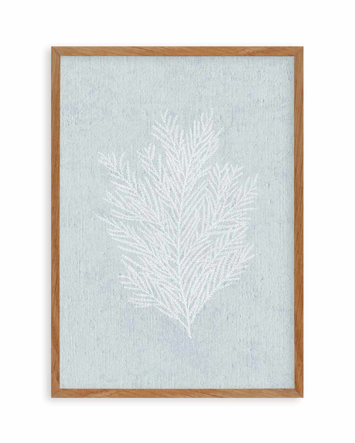 Hamptons Seaside Collection III White Art Print